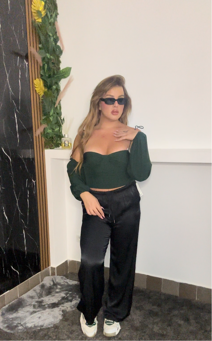 Pantalone satin