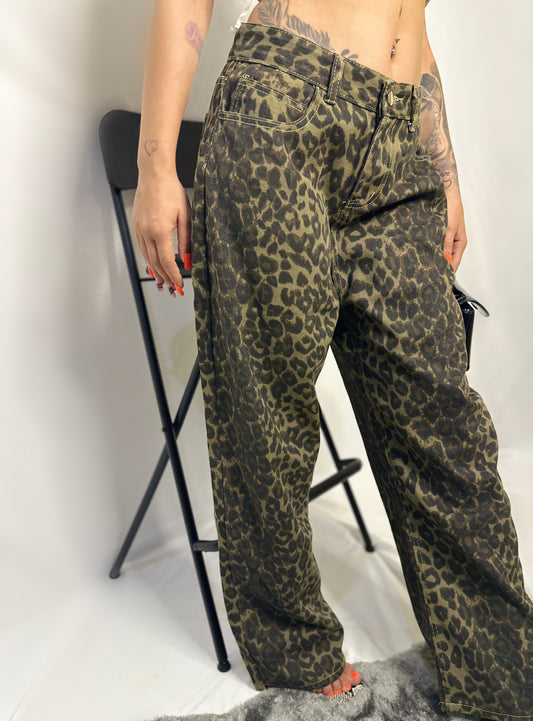 Jeans leopardato