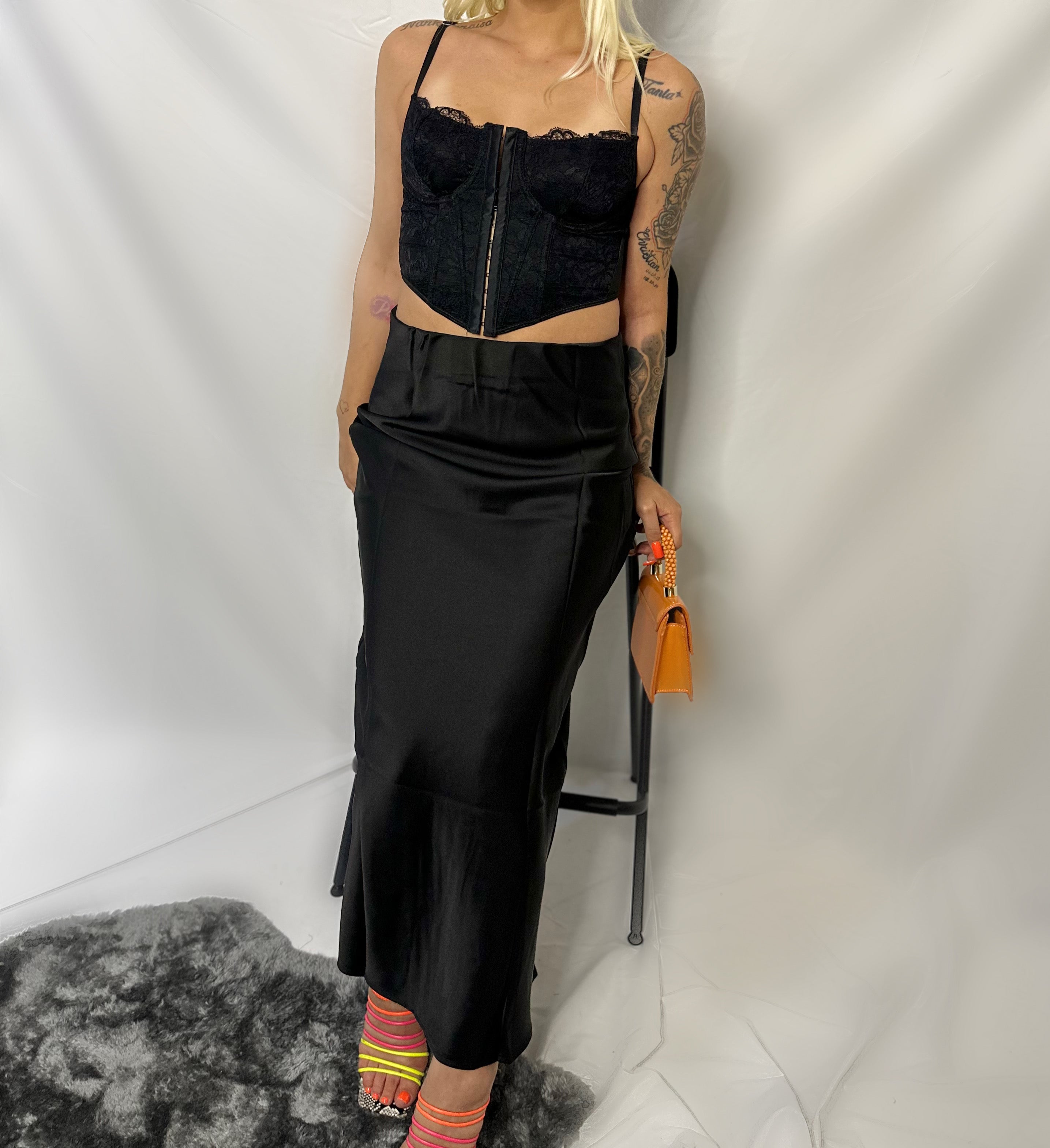 Mini corsage black